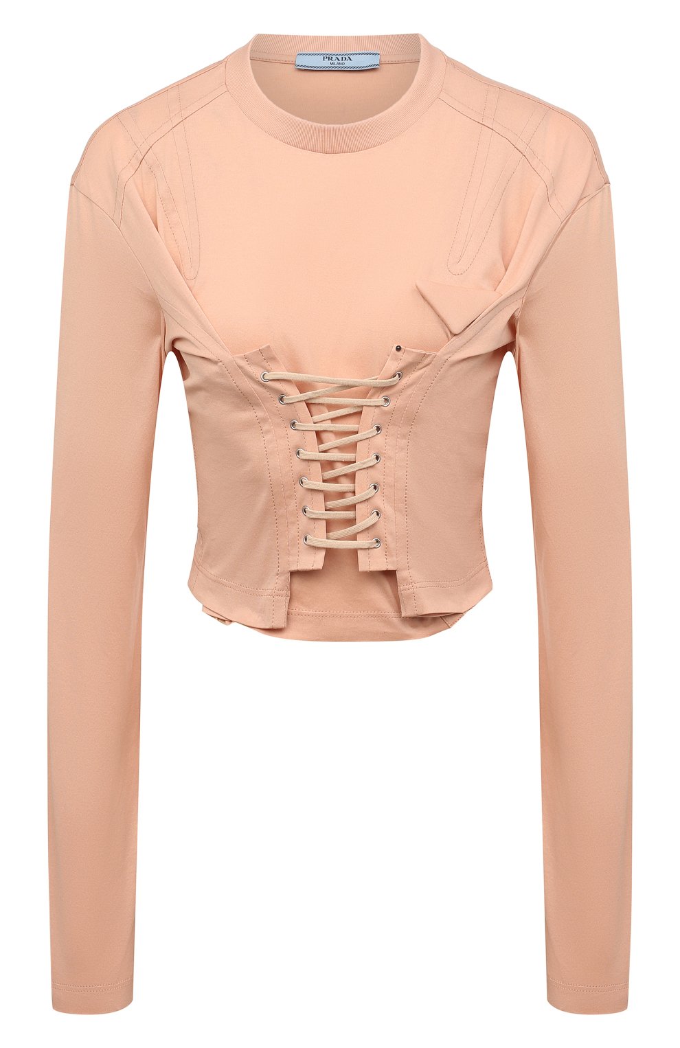 Хлопковый топ PRADA, арт. 34632C-ILK-F0D91-221, фото 1