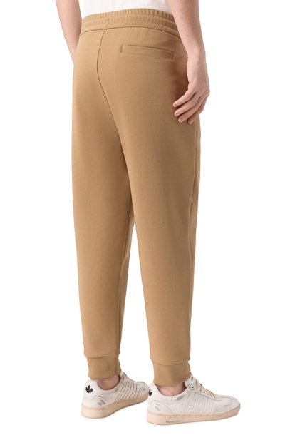 Хлопковые джоггеры BOSS темно-бежевого цвета по цене 26950 руб., арт. 50555853, фото 4 Хлопковые джоггеры BOSS, арт. 50555853, фото 4