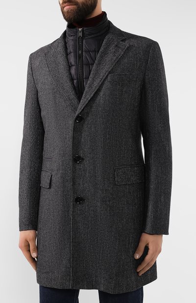 Шерстяное пальто BOSS, арт. 50418650, фото 3