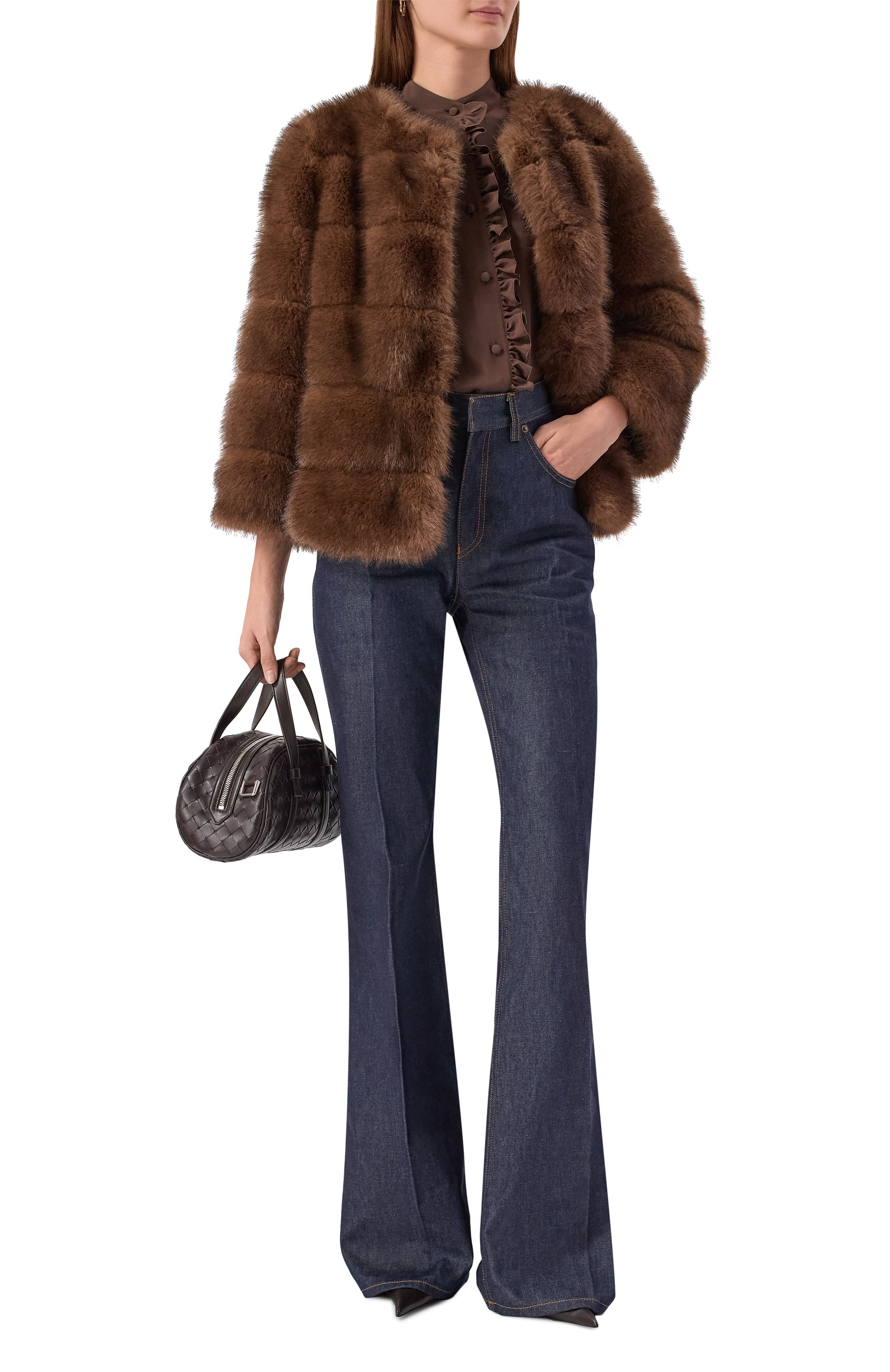 Шуба из экомеха DIEGO M, арт. 25IM-B255/25IT-248, фото 2