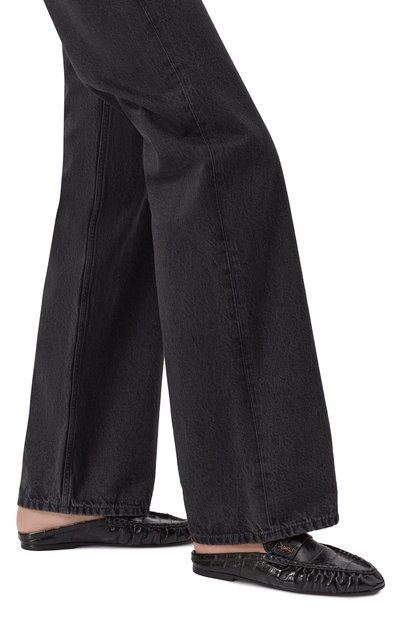 Кожаные сабо SAINT LAURENT, арт. 818928/0WXAF, фото 3