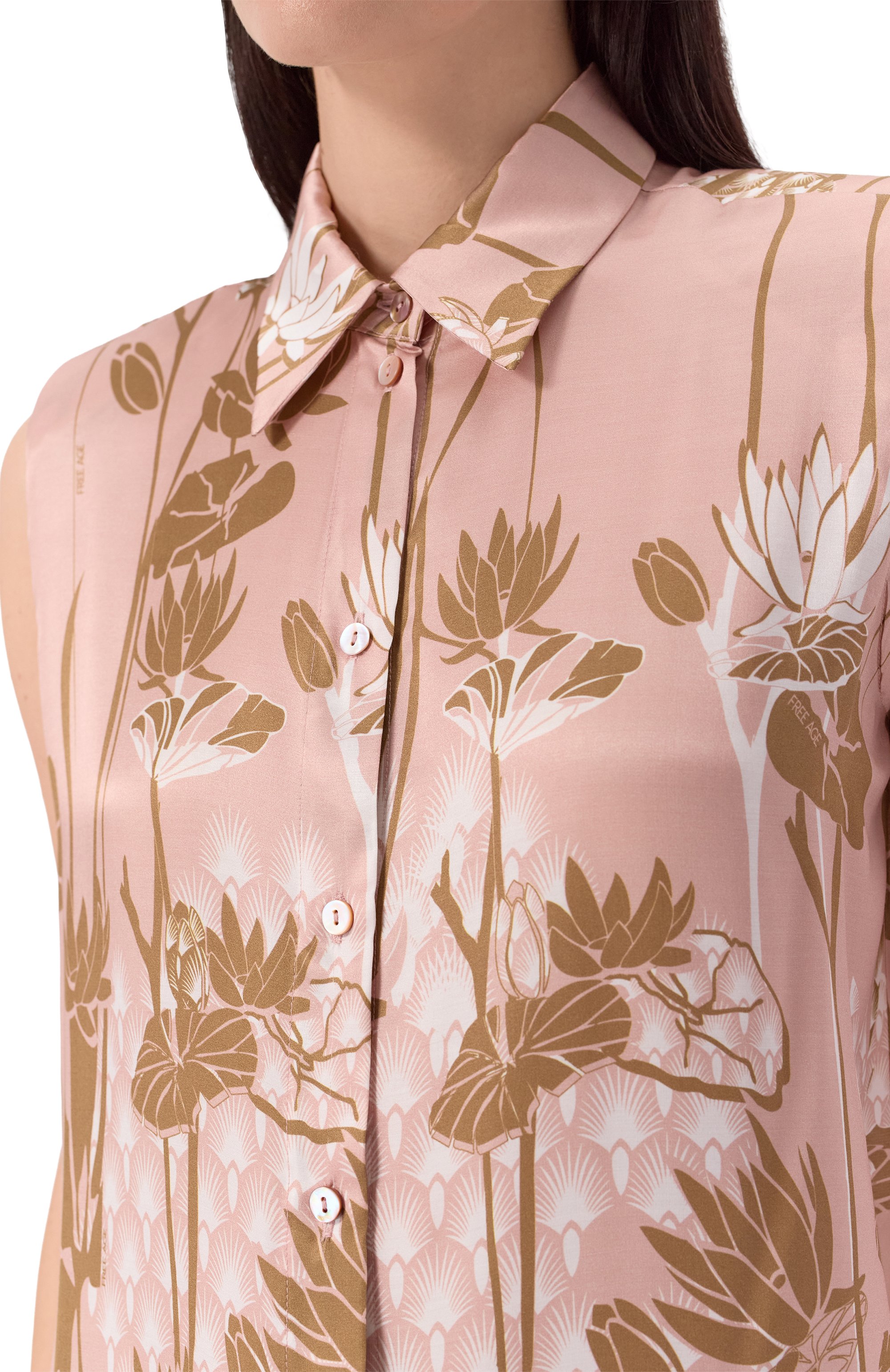 Атласная блузка FREEAGE, арт. WS25.BL017M.6001.619, фото 5