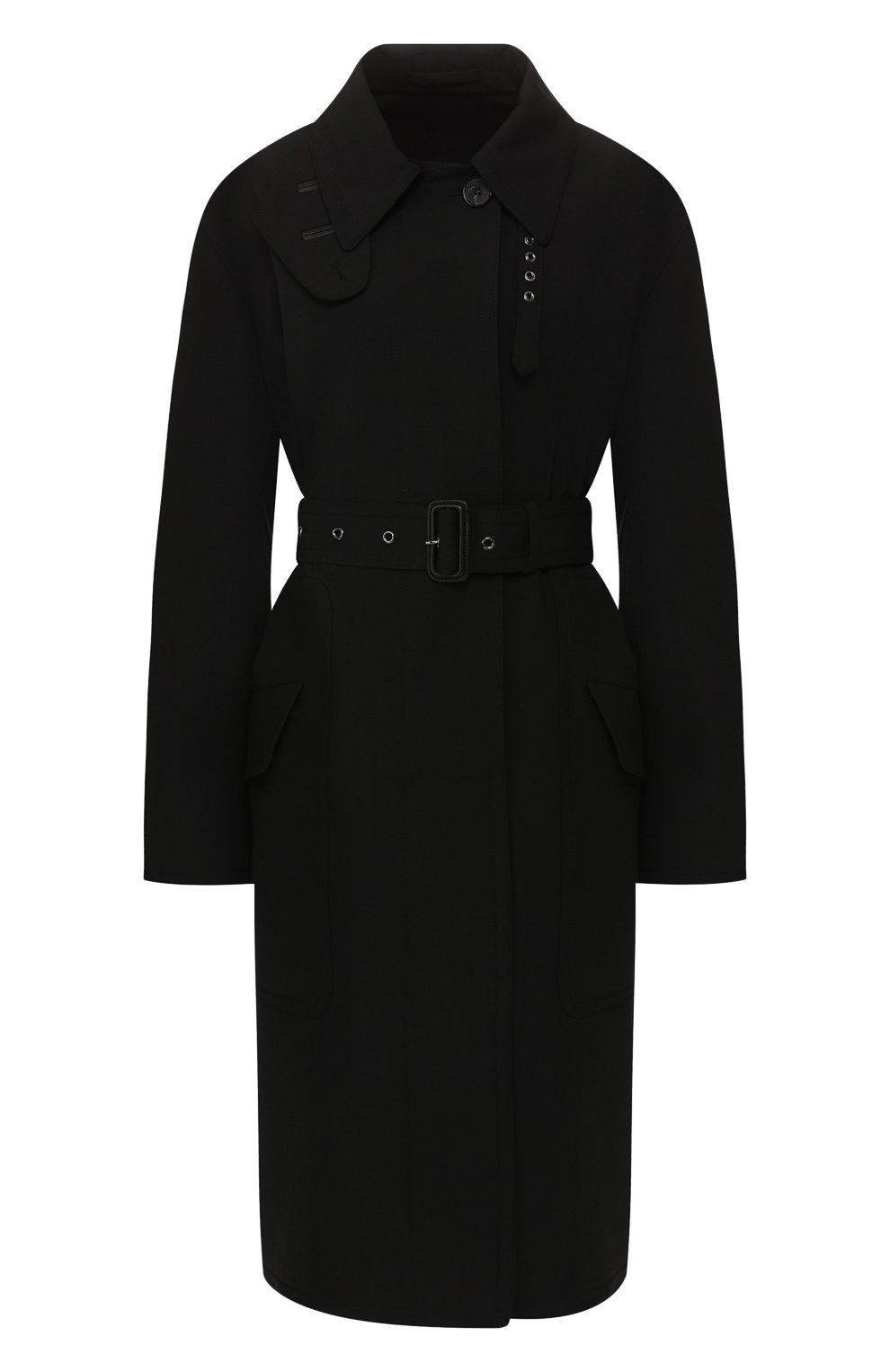 Шерстяной тренч TOM FORD черного цвета по цене 482500 руб., арт. CP1466-FAX493, фото 1 Шерстяной тренч TOM FORD, арт. CP1466-FAX493, фото 1