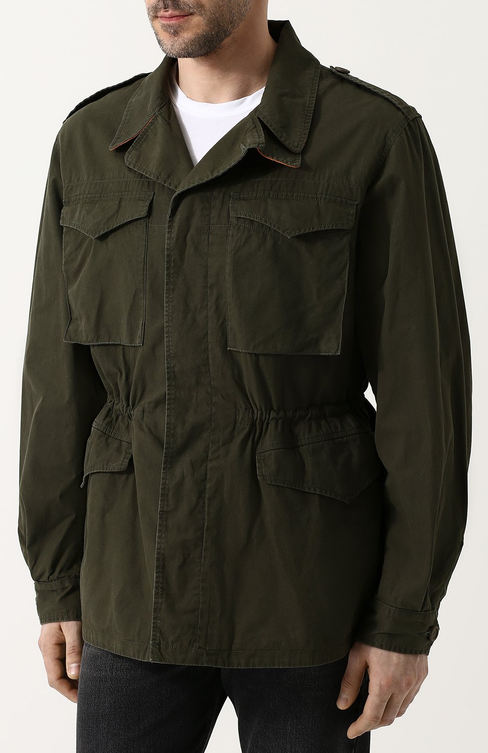 Укороченная хлопковая парка с логотипом бренда GUCCI, арт. 475041/XD714, фото 3