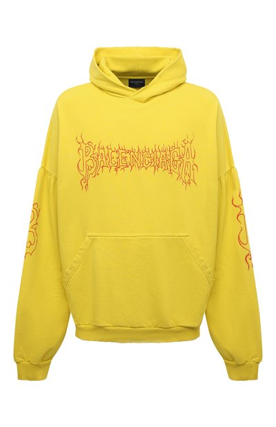 Мужской хлопковое худи BALENCIAGA, арт. 761458/TPVN7