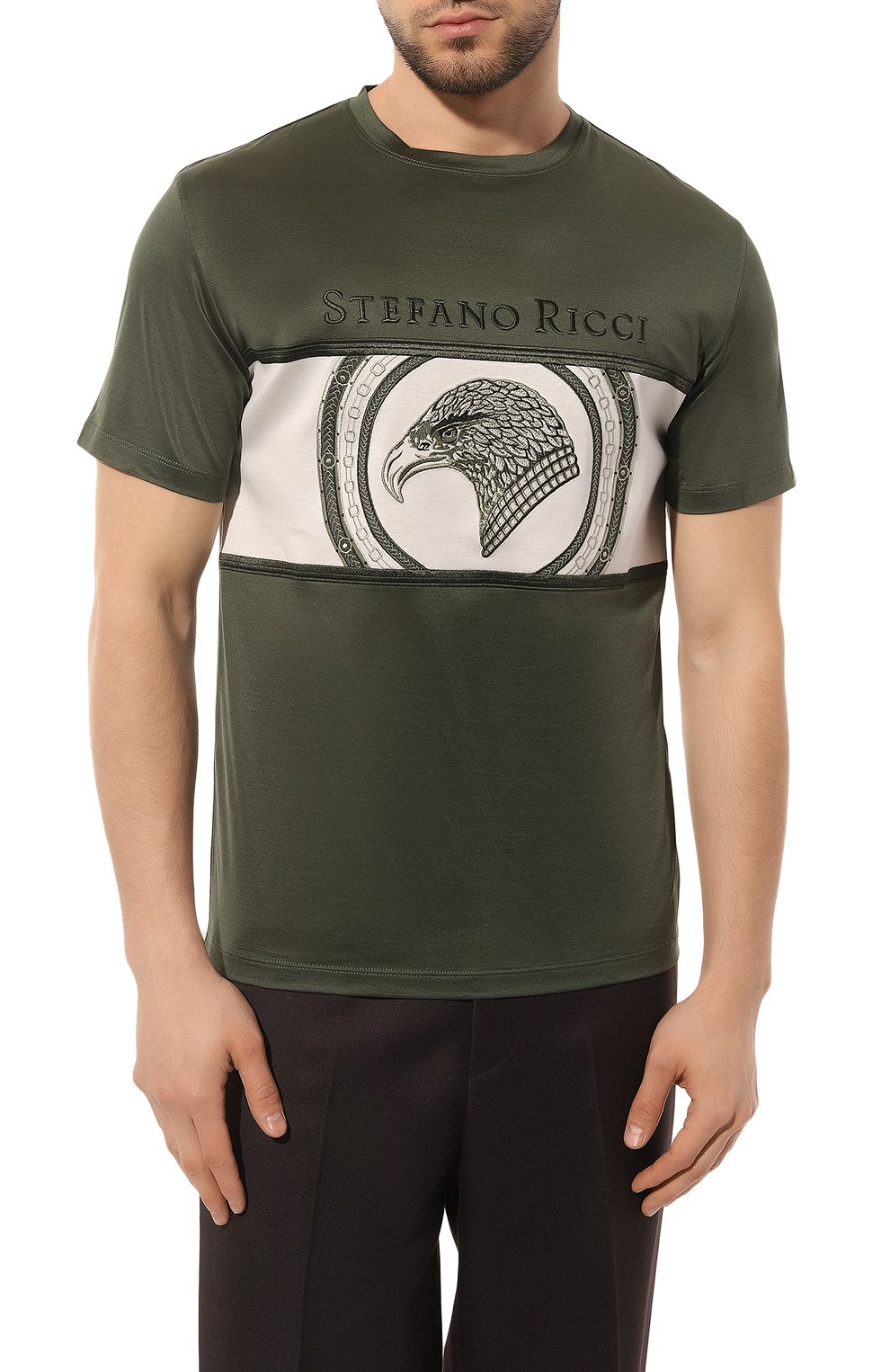 Хлопковая футболка STEFANO RICCI, арт. MNH3202400/TE0001, фото 3