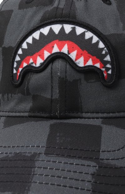 Хлопковая бейсболка SPRAYGROUND, арт. SP15034GREY, фото 3