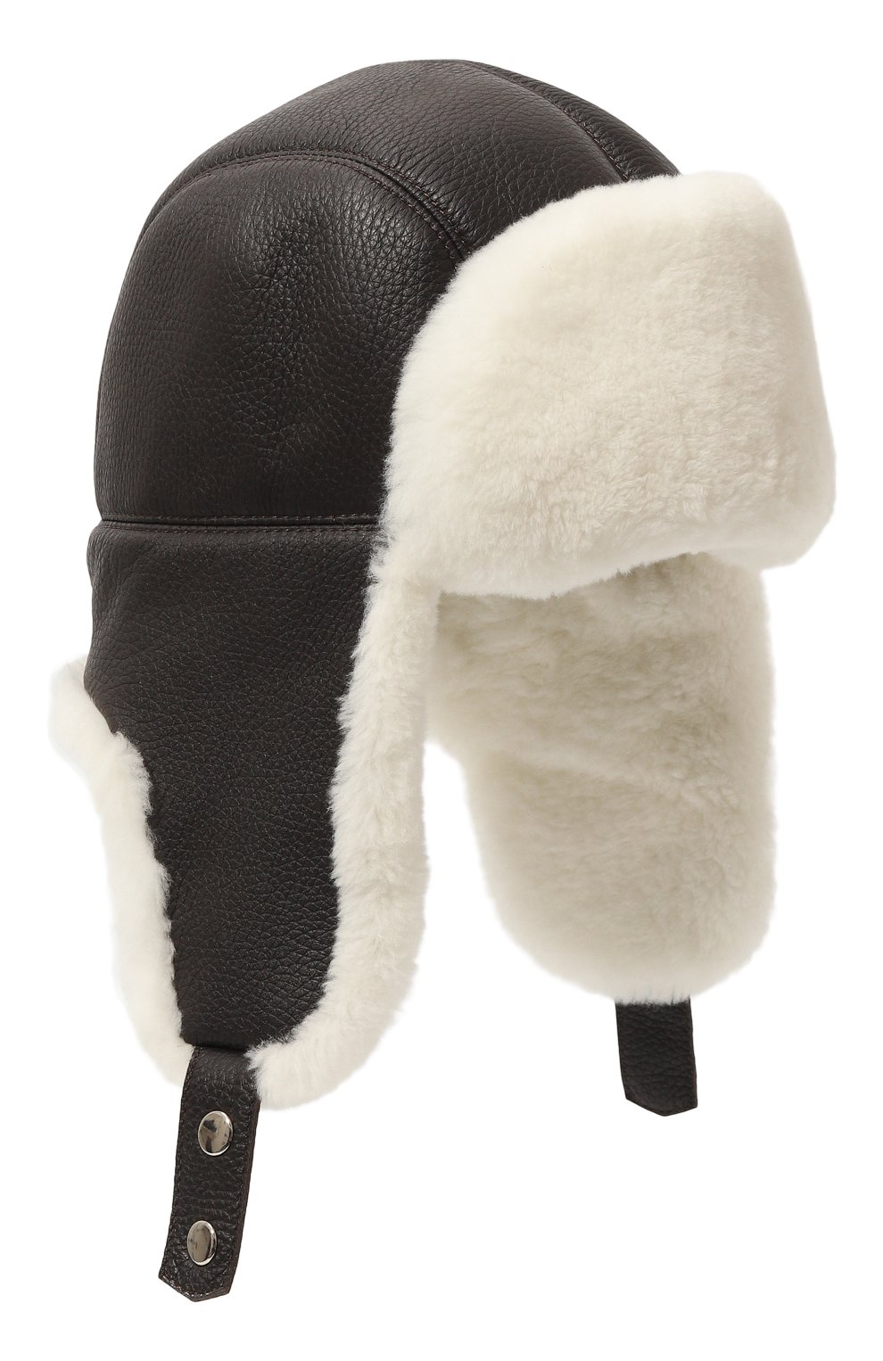 Кожаная шапка-ушанка майкл с мехом нутрии FURLAND, арт. 0201414120003200004, фото 1