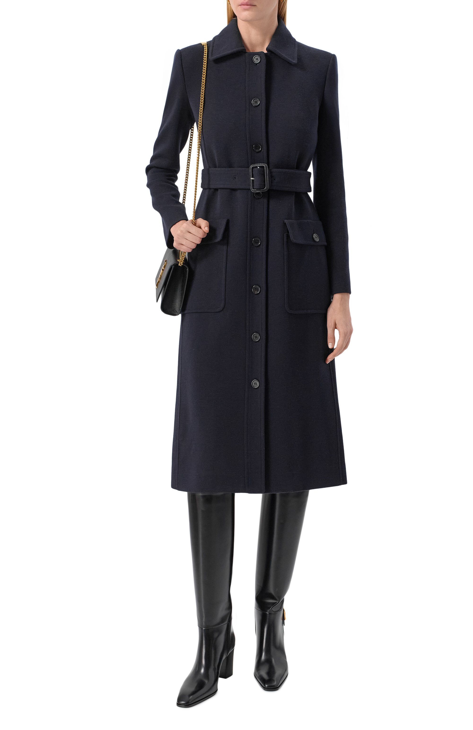 Кожаные сапоги julia 70 SAINT LAURENT, арт. 818207/AAEHR, фото 3