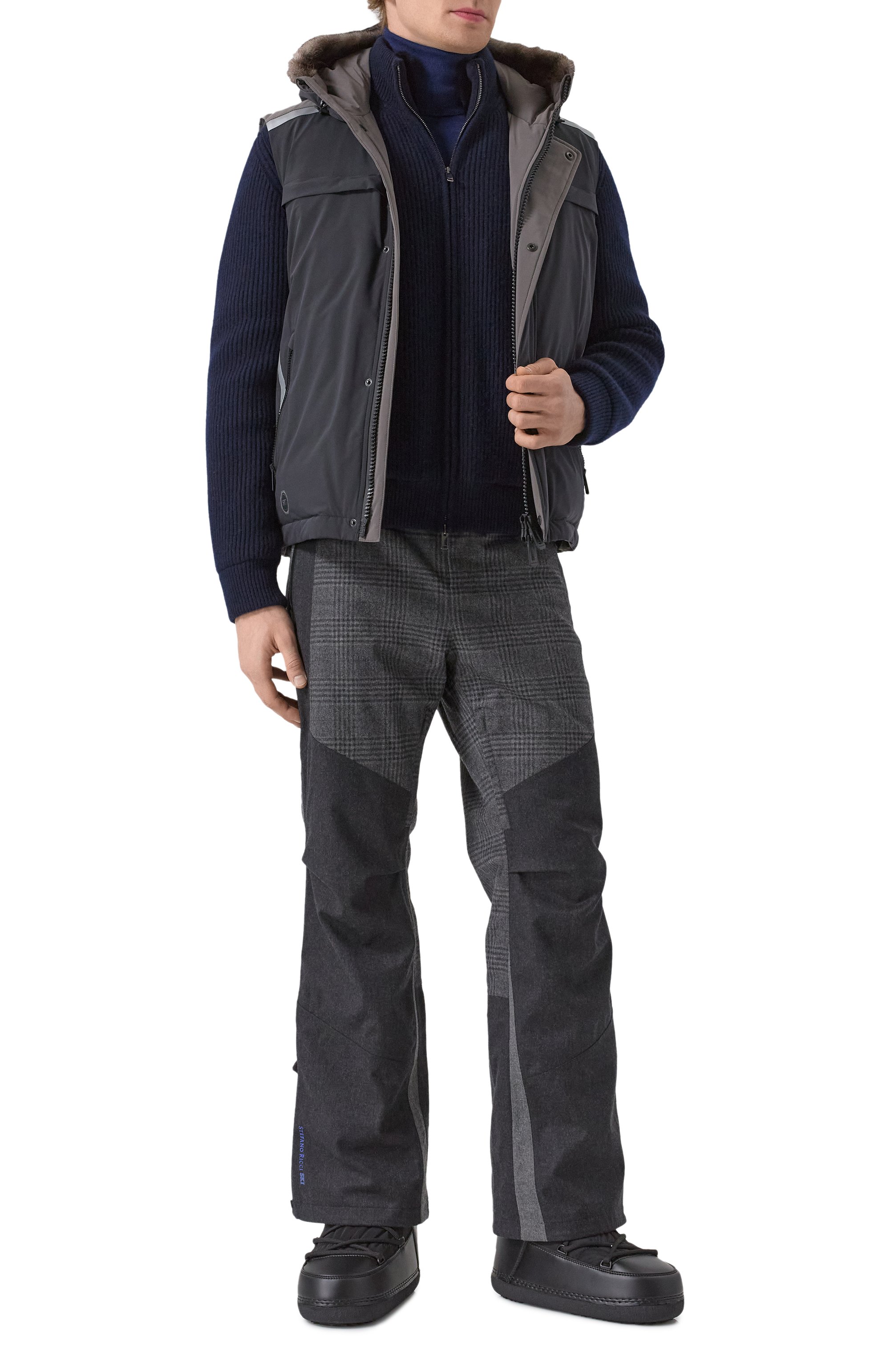 Кашемировый кардиган с подкладкой из норки MVST, арт. FTXTRECK-ES3625-3V/TR-ES3625-1, фото 2