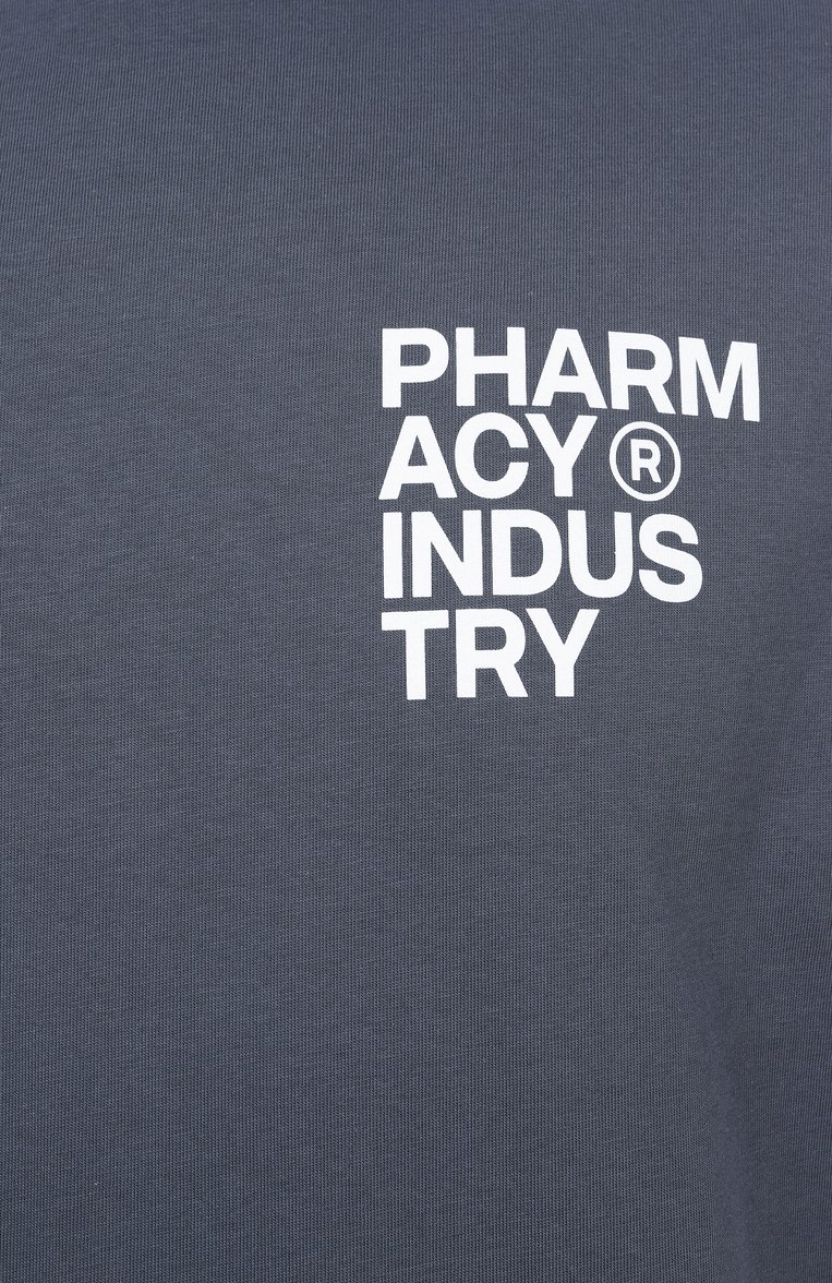 Мужская хлопковая майка PHARMACY INDUSTRY темно-серого цвета, арт. PHABM00173 | Фото 6 (Длина (для топов): Стандартные; Материал внешний: Хлопок; Рукава: Без рукавов; Стили: Кэжуэл; Принт: С принтом; Мужское Кросс-КТ: Футболка-одежда; Кросс-КТ: Джерси; Автоматизация ТО: Проставлено; Автоматизация состава: Проставлено; Детали: Без декора)