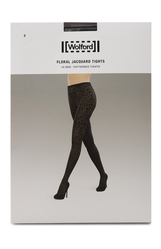 фото Капроновые колготки floral jacquard wolford