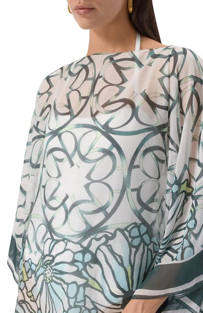 Туника из хлопка и шелка ELIE SAAB, арт. SEKAFTST765, фото 5