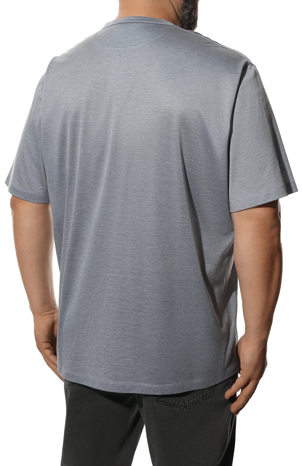 Футболка из хлопка и шелка CORTIGIANI, арт. 316643/0000/60-70, фото 4