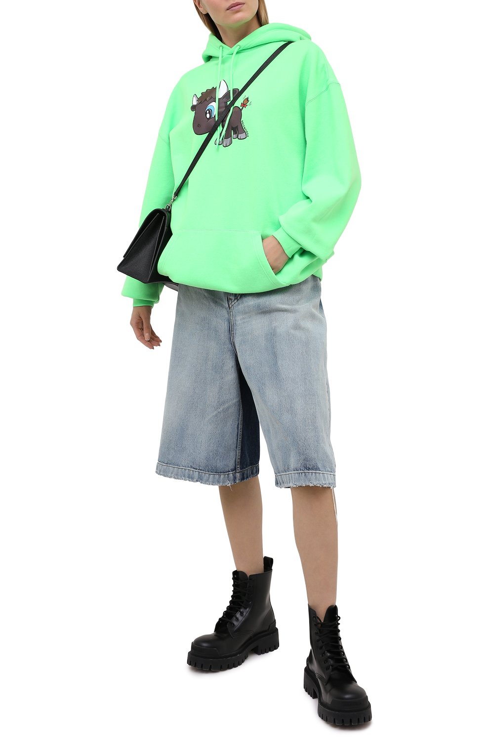 Хлопковое худи BALENCIAGA, арт. 578135/TJVE6, фото 2