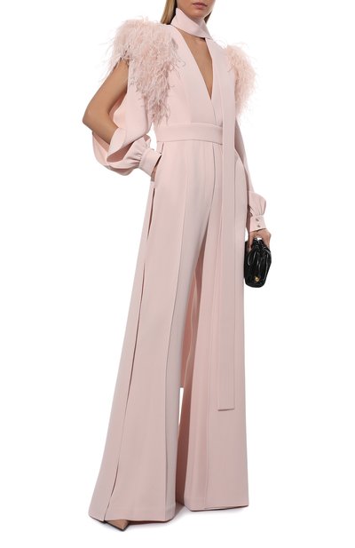 Комбинезон с отделкой перьями ELIE SAAB, арт. 12455, фото 2