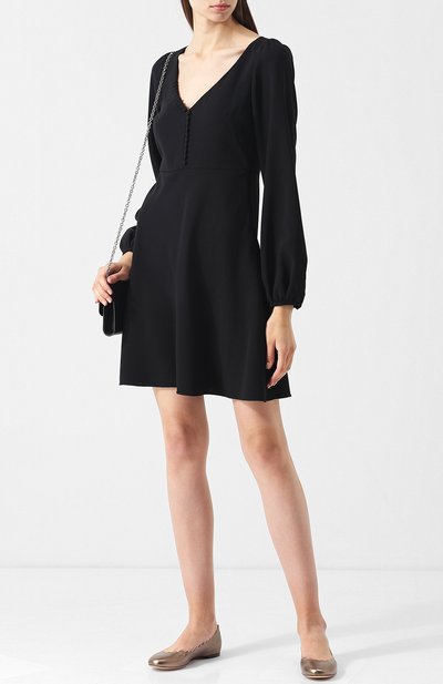 Балетки lauren из металлизированной кожи CHLOÉ, арт. CHC16U16070, фото 2