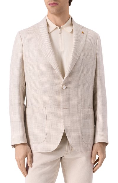 Пиджак изо льна и шерсти SARTORIA LATORRE, арт. EF74/QH0303, фото 4