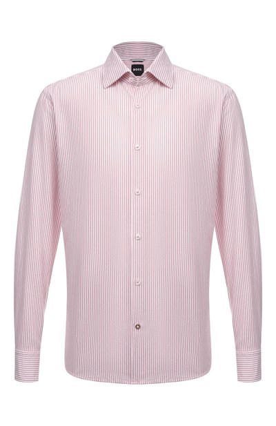Рубашка из хлопка и льна BOSS, арт. 50469811, фото 1