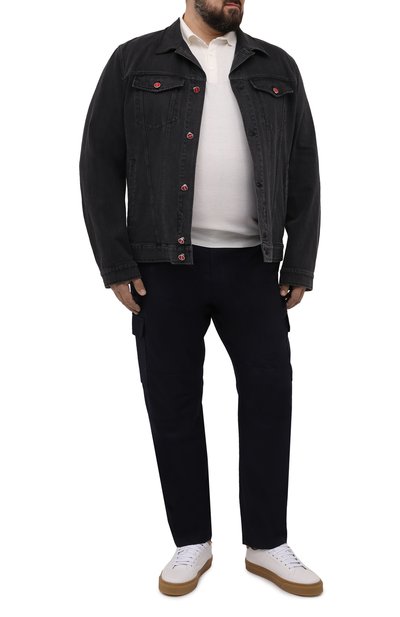 Джинсовая куртка KITON темно-серого цвета по цене 425500 руб., арт. UW1072V0804A/60-68, фото 2 Джинсовая куртка KITON, арт. UW1072V0804A/60-68, фото 2