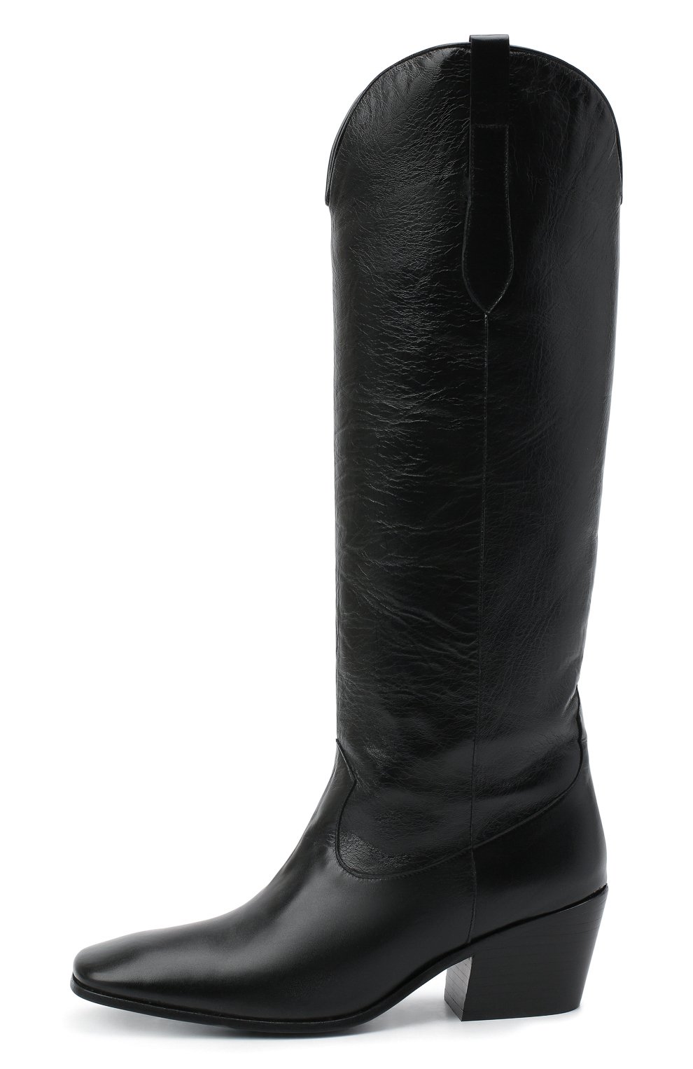 Кожаные сапоги willa BY FAR, арт. 20FWWLDBLCRE, фото 3