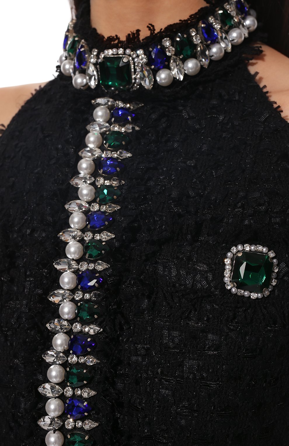 Платье BALMAIN черного цвета по цене 334000 руб., арт. XF1R5380/PB01, фото 5 Платье BALMAIN, арт. XF1R5380/PB01, фото 5