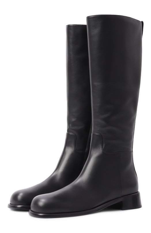 Кожаные сапоги Avenue 25 Sergio Rossi B15630/MMVN13 Чёрный B15630/MMVN13