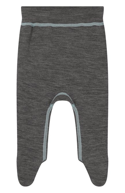 Детские шерстяные ползунки NORVEG серого цвета, арт. 4SUCRU-014 | Фото 1 (Материал внешний: Шерсть; Кросс-КТ НВ: Ползунки-одежда; Ростовка одежда: 0 - 3 мес | 50 - 60 см, 6 мес | 68 см)