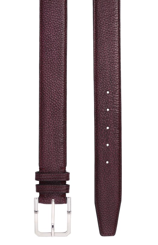 Кожаный ремень Kiton USC23PN0012609 Бордовый  USC23PN0012609 Фото 3