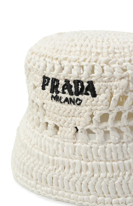 Панама из рафии Prada 1HC137/2A2T Кремовый  1HC137/2A2T Фото 3