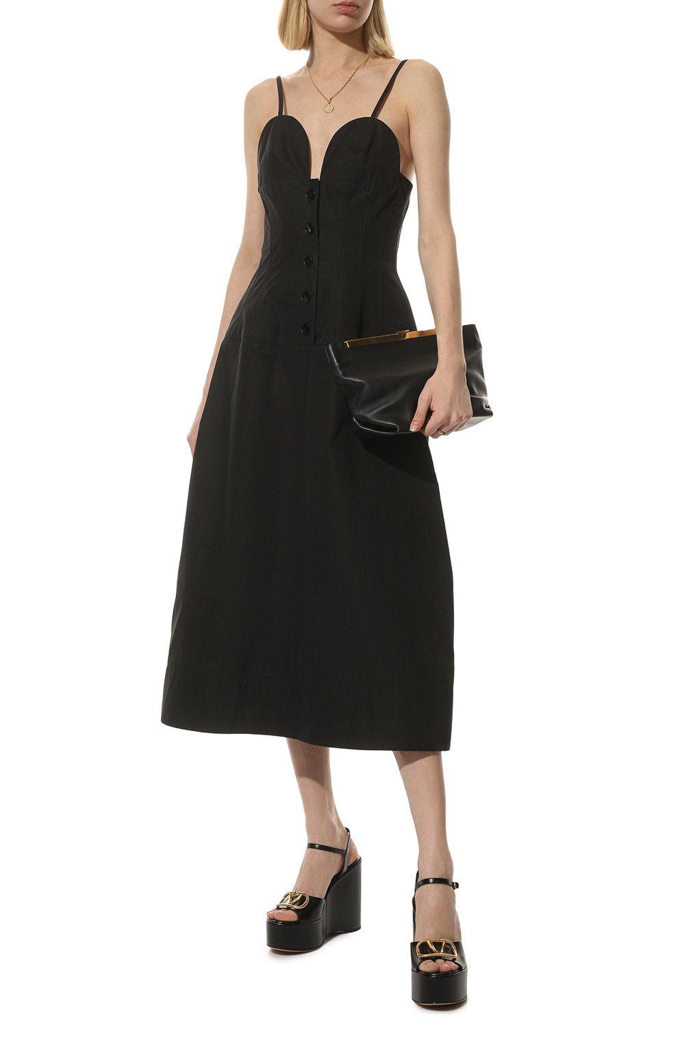 Кожаные босоножки vlogo signature VALENTINO, арт. XW2S0DU9/DSH, фото 2