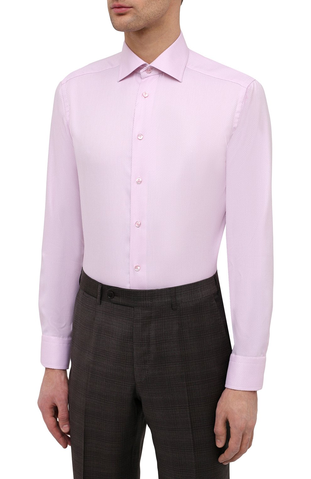 Хлопковая сорочка ETON розового цвета по цене 19850 руб., арт. 1000 01280, фото 3 Хлопковая сорочка ETON, арт. 1000 01280, фото 3