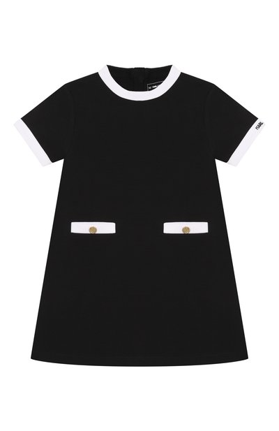Хлопковое платье KARL LAGERFELD KIDS, арт. Z31062