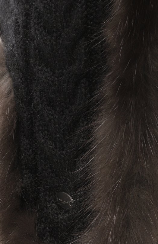 Утепленная шапка-ушанка с отделкой из соболя Black Sable BS-FHK-EB Чёрный  BS-FHK-EB Фото 3