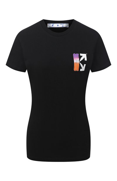 Женская хлопковая футболка OFF-WHITE, арт. 0WAA040R21JER001