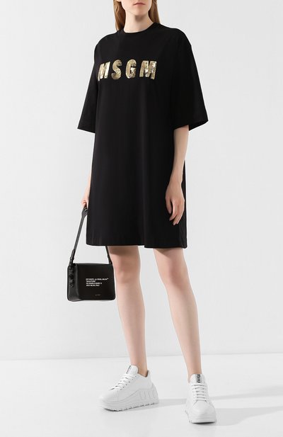 Хлопковое платье MSGM, арт. 2741MDA64 195797, фото 2