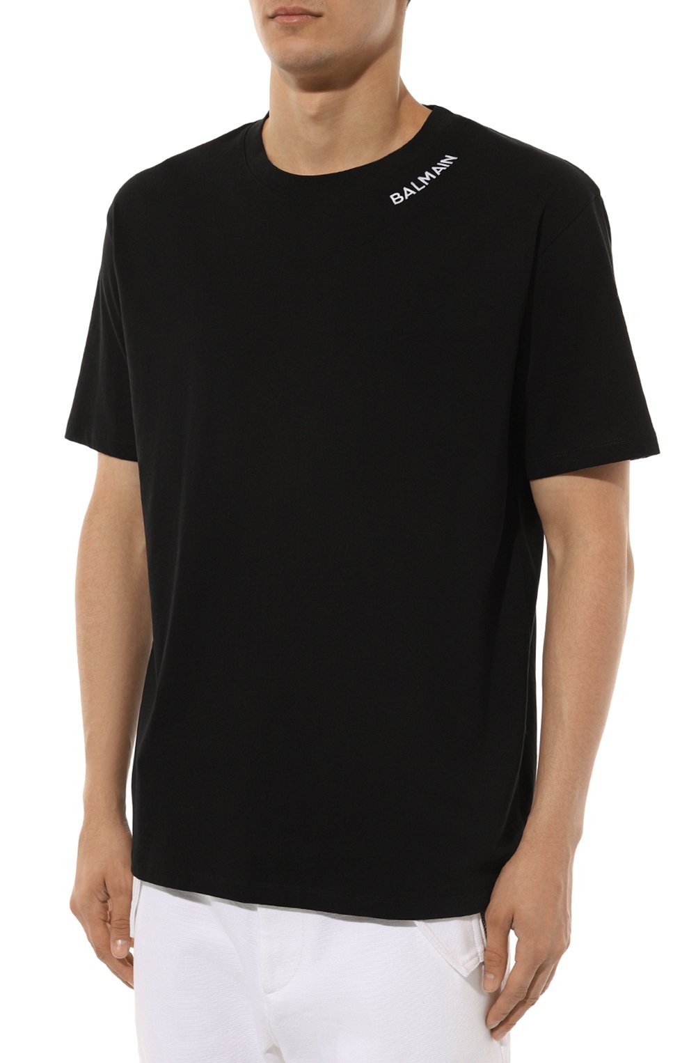 Хлопковая футболка BALMAIN, арт. DH1EG000/BC62, фото 3