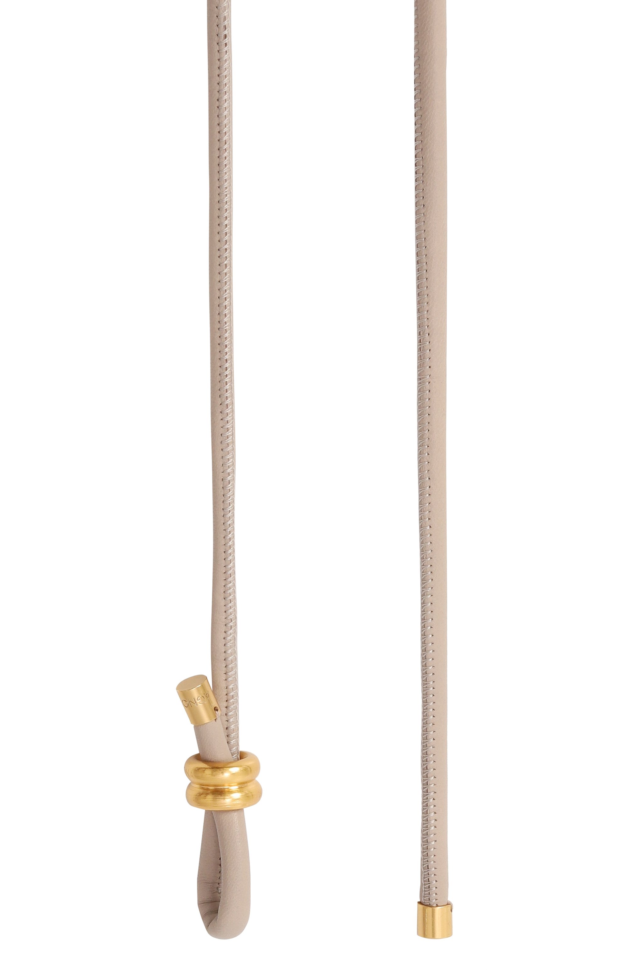 Кожаный пояс AGNONA бежевого цвета по цене 61550 руб., арт. L60901/U8090, фото 3 Кожаный пояс AGNONA, арт. L60901/U8090, фото 3