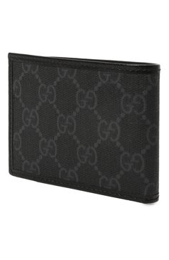 Мужской портмоне GUCCI темно-серого цвета, арт. 673001/92TCN | Фото 2 (Нос: Не проставлено; Материал сплава: Проставлено; Материал: Синтетический материал)