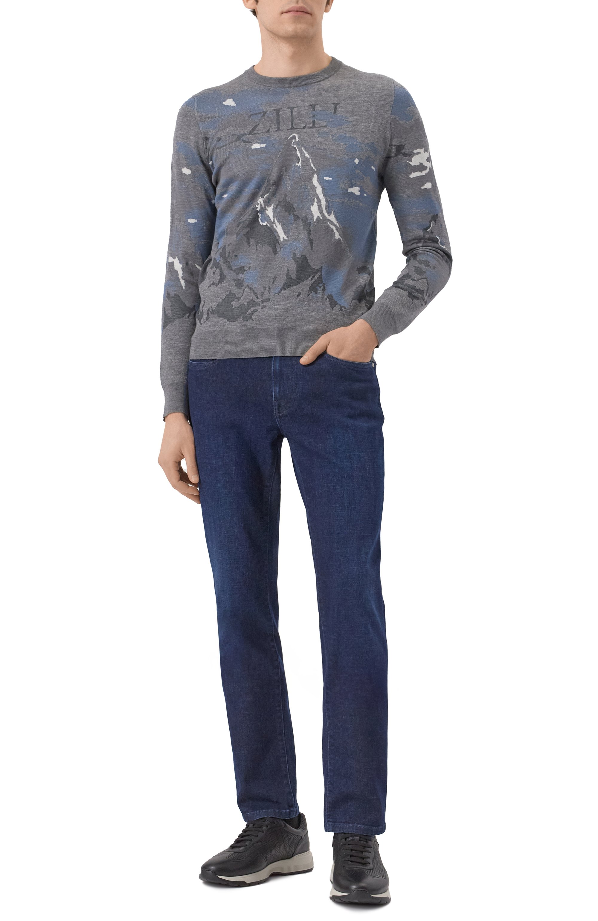 Кожаные кроссовки ZILLI, арт. H0157AM1130VZEV04, фото 2