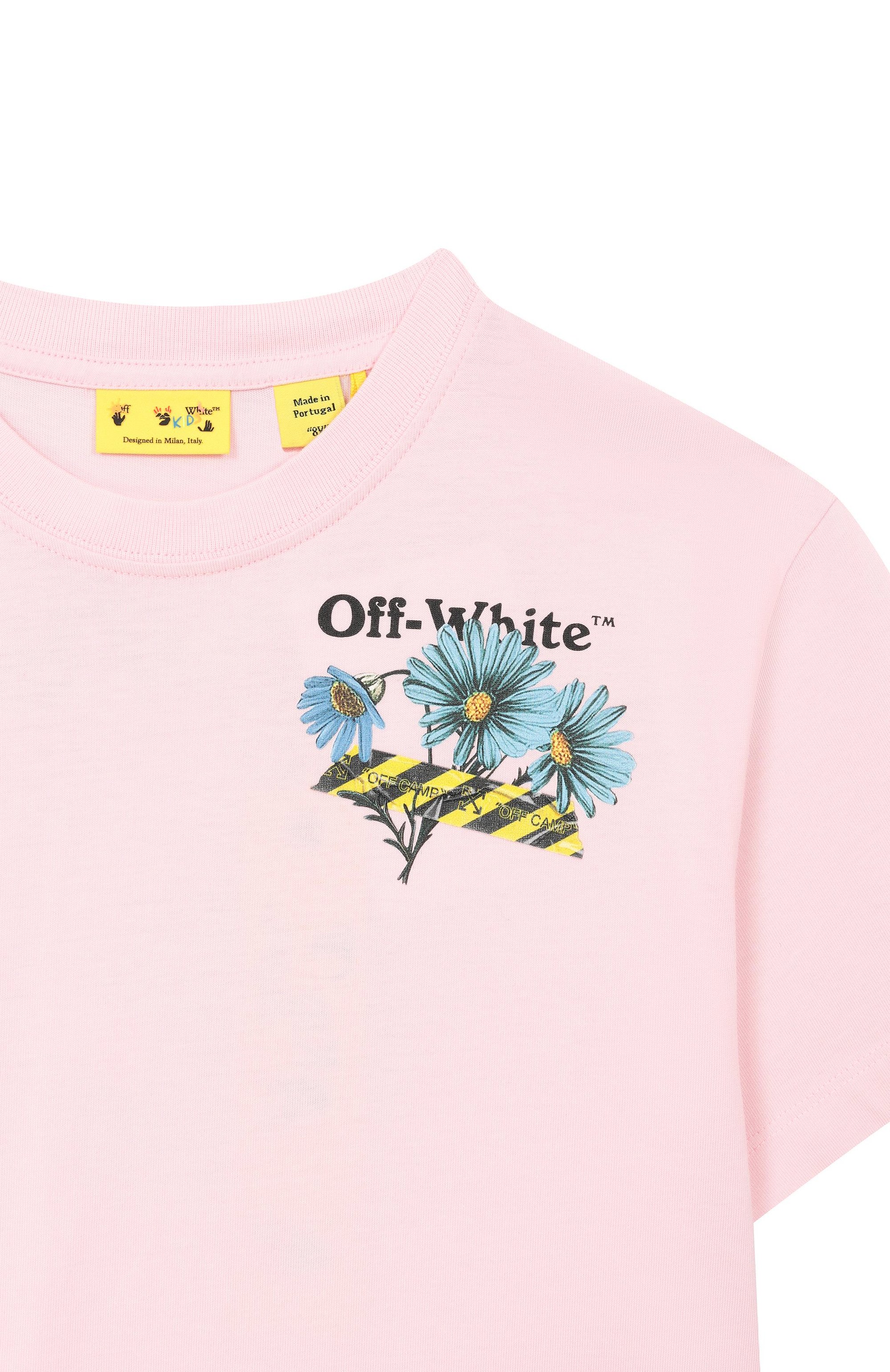 Хлопковая футболка OFF-WHITE, арт. 0GAA001S26JER004_001, фото 3