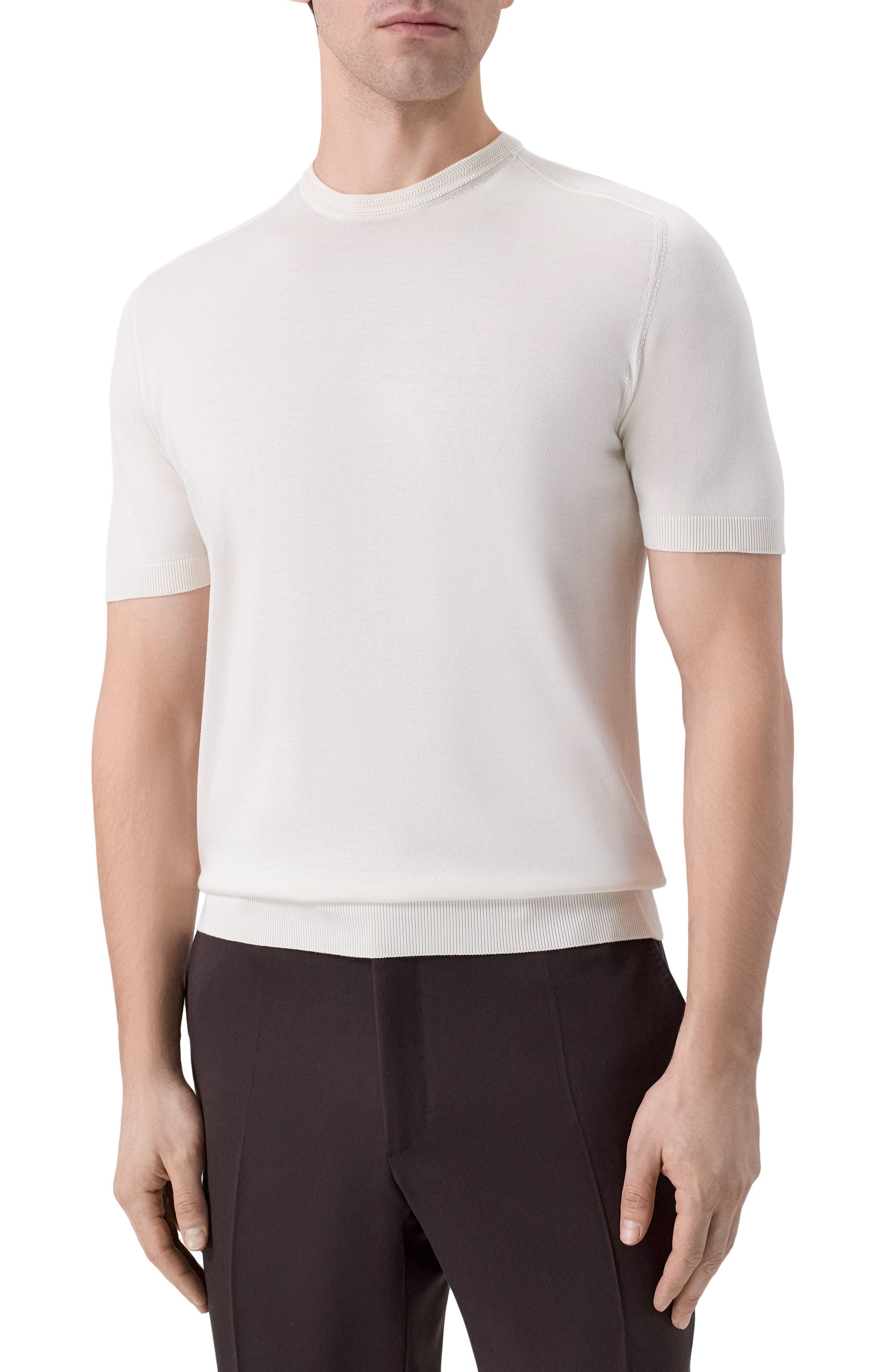 Шелковый джемпер COLOMBO кремового цвета по цене 99500 руб., арт. MA04863/4-120AN, фото 3 Шелковый джемпер COLOMBO, арт. MA04863/4-120AN, фото 3