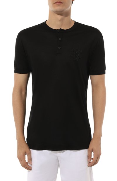 Шелковая футболка DOLCE & GABBANA, арт. G8QK3Z/FU75F, фото 3