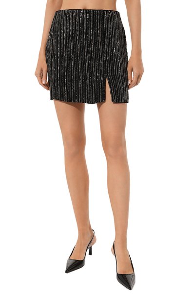 Юбка с отделкой пайетками и бисером PATRIZIA PEPE, арт. 8G0354_A309, фото 3