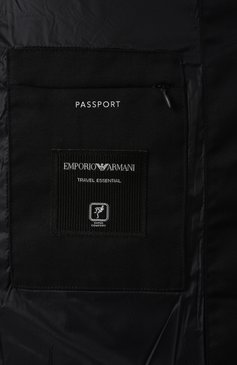 Мужской комбинированный кардиган EMPORIO ARMANI темно-синего цвета, арт. EM000128/AF10458 | Фото 6 (Материал внешний: Шерсть; Драгоценные камни: Проставлено; Рукава: Длинные; Материал подклада: Синтетический материал; Материал сплава: Проставлено; Стили: Кэжуэл; Длина (для топов): Стандартные; Мужское Кросс-КТ: Кардиган-одежда)