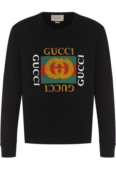 Хлопковый свитшот с логотипом бренда GUCCI, арт. 454569/X5J57, фото 1