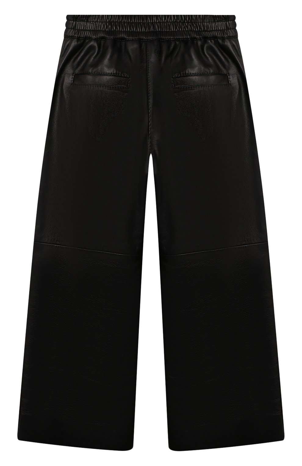 Кожаные брюки BRUNELLO CUCINELLI черного цвета по цене 128500 руб., арт. BPTANP044A, фото 2 Кожаные брюки BRUNELLO CUCINELLI, арт. BPTANP044A, фото 2