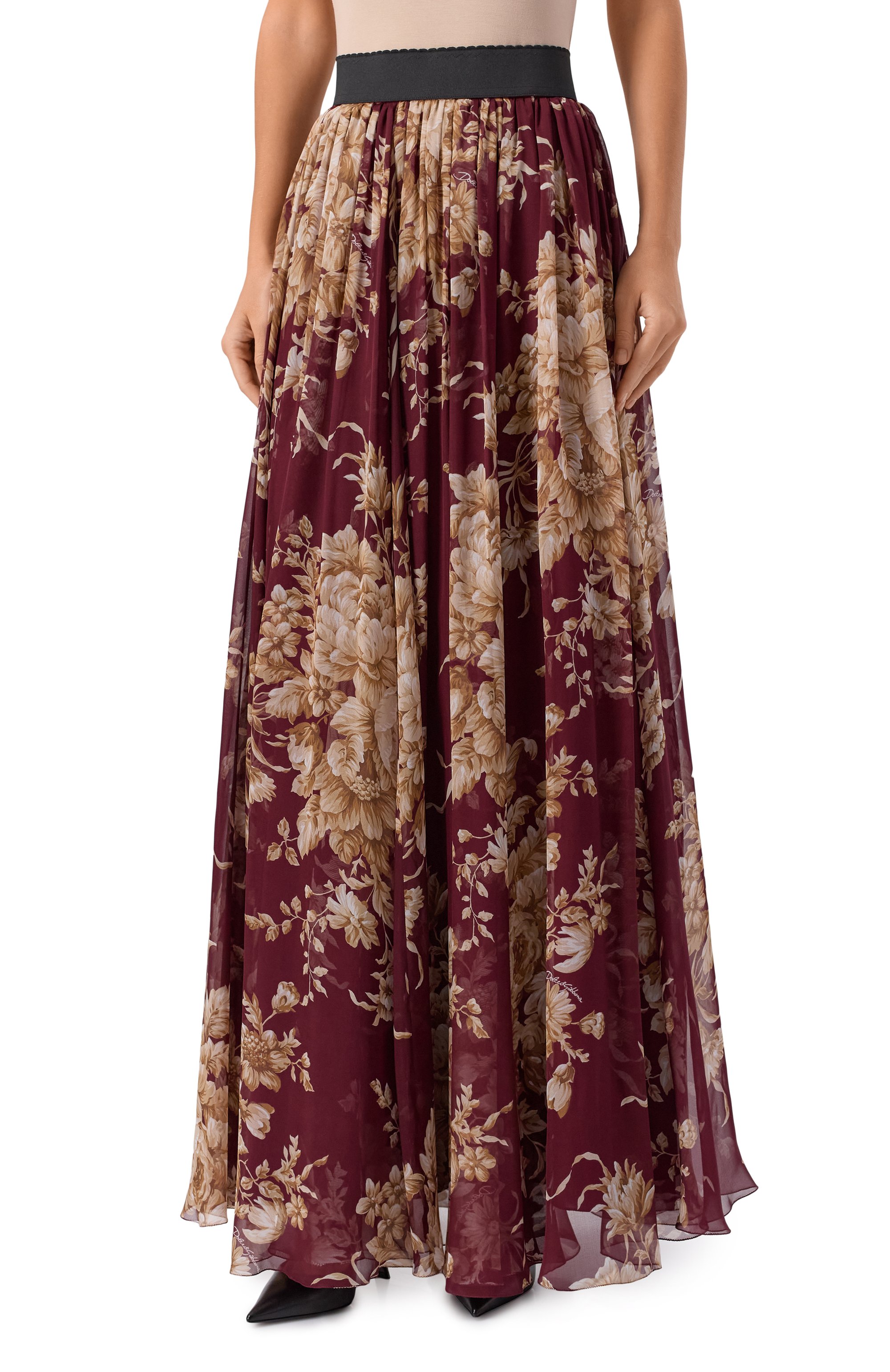 Шелковая юбка DOLCE & GABBANA, арт. F4B0WT/IS1Z0, фото 3