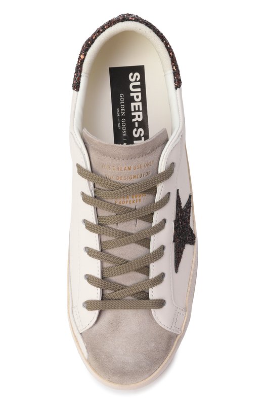 Кожаные кеды Super-Star Golden Goose Deluxe Brand GWF00101.F008122 Белый  GWF00101.F008122 Фото 6
