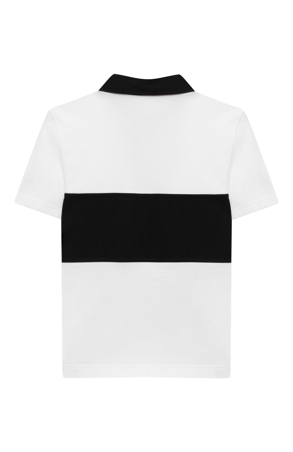 Хлопковое поло GIVENCHY черно-белого цвета по цене 16600 руб., арт. H30130/4A-5A, фото 2 Хлопковое поло GIVENCHY, арт. H30130/4A-5A, фото 2